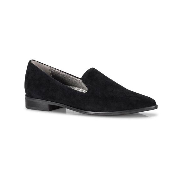 BARETRAPS Womens Black Gyanna Slip On Leather Loafers 6 M - Picture 1 of 4